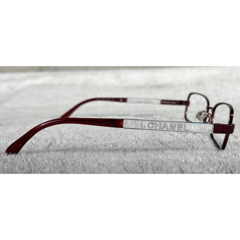 Chanel 2153 c.415 Marble Red Eyeglasses Collection Miroir Frames 53-16-135 Italy - Picture 3 of 9